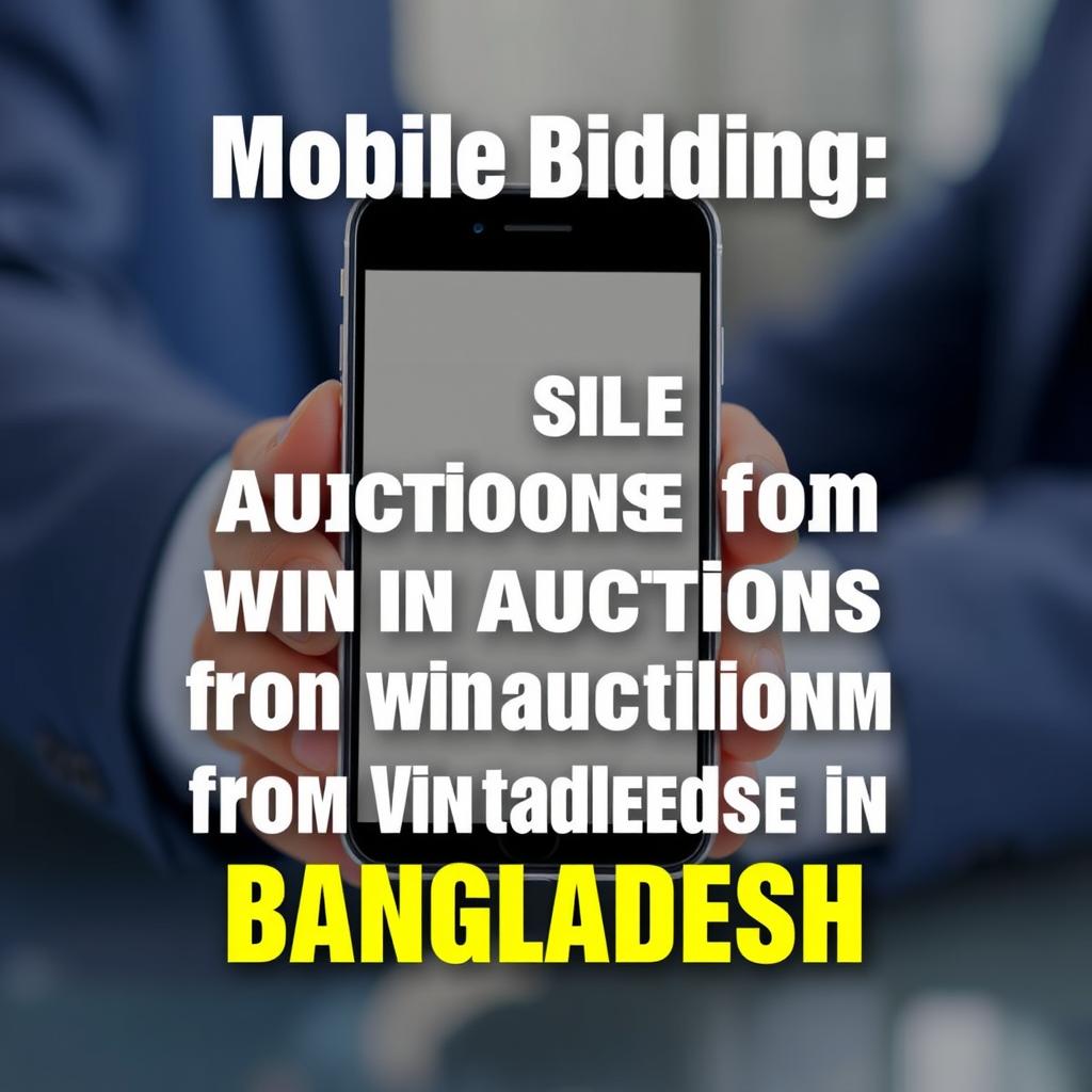 Mobile Bidding: How to Win Auctions from Your Smartphone in Bangladesh