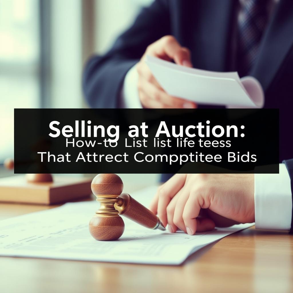 Selling at Auction: How to List Items That Attract Competitive Bids