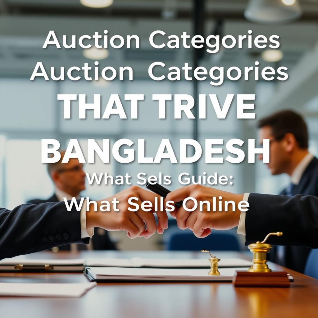 Auction Categories That Thrive in Bangladesh: What Sells Best Online